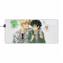 Load image into Gallery viewer, My Hero Academia Izuku Midoriya, Katsuki Bakugou RGB LED Mouse Pad (Desk Mat)
