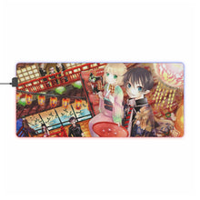 Load image into Gallery viewer, Blue Exorcist RGB LED Mouse Pad (Desk Mat)
