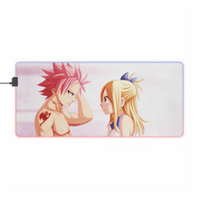 Load image into Gallery viewer, Fairy Tail Natsu Dragneel, Lucy Heartfilia RGB LED Mouse Pad (Desk Mat)
