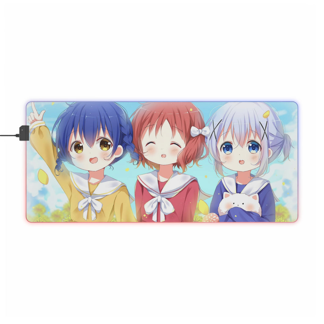 Is The Order A Rabbit? RGB LED Mouse Pad (Desk Mat)
