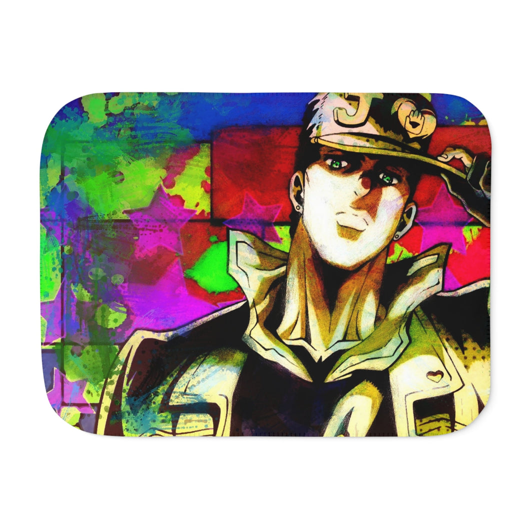 Anime Jojo's Bizarre Adventure Sherpa Blanket