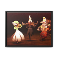 Pokétude Quartet Canvas Framed Art Print
