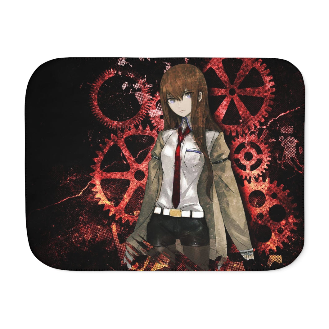 Makise Kurisu Sherpa Blanket