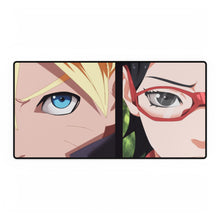Load image into Gallery viewer, Boruto Uzumaki / Sarada Uchiha Mouse Pad (Desk Mat)
