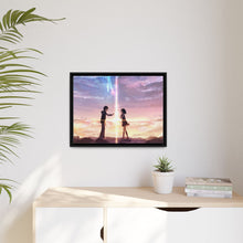 Load image into Gallery viewer, Taki and Mitsuha (Your Name) Canvas Framed Art Print
