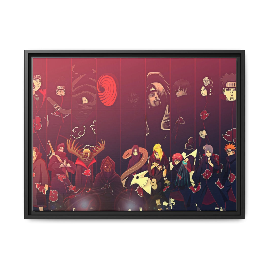 Akatsuki Members Canvas Framed Art Print