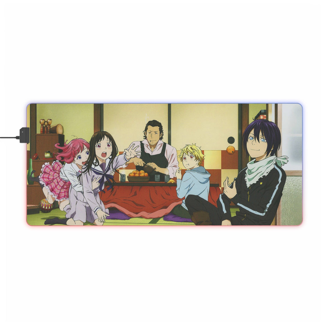 Noragami Yato, Yukine, Hiyori Iki, Kofuku Ebisu, Daikoku RGB LED Mouse Pad (Desk Mat)