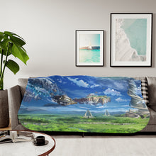 Load image into Gallery viewer, Sword Art Online landscape Sherpa Blanket
