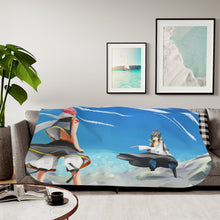 Load image into Gallery viewer, Anime Fairy Tailr Sherpa Blanket
