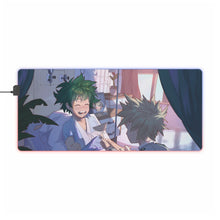 Load image into Gallery viewer, My Hero Academia Izuku Midoriya, Katsuki Bakugou RGB LED Mouse Pad (Desk Mat)

