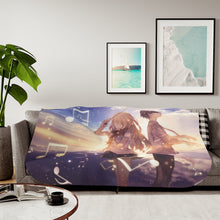 Load image into Gallery viewer, Anime Your Lie in April Sherpa Blanket
