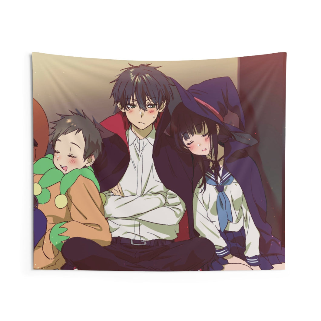 Hyouka Eru Chitanda, Satoshi Fukube, Mayaka Ibara Indoor Wall Tapestry