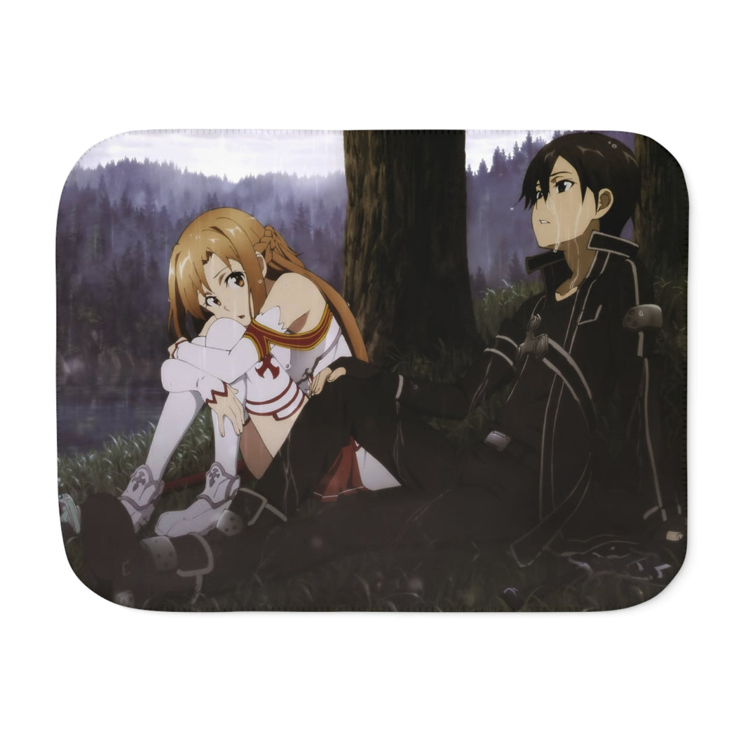 Asuna and Kirito Sherpa Blanket