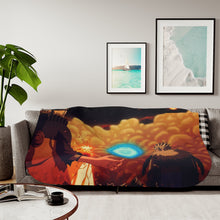 Load image into Gallery viewer, Sasuke,Naruto,Tobirama,Minato and Madara Sherpa Blanket
