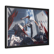 Load image into Gallery viewer, Anime Chainsaw Man Canvas Framed Art Print
