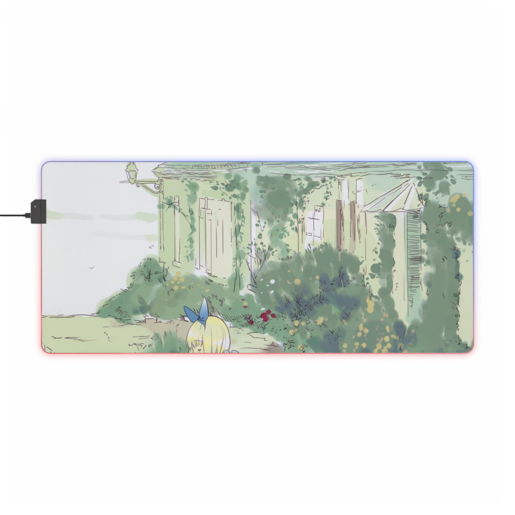 Anime Alice In Wonderland RGB LED Mouse Pad (Desk Mat)