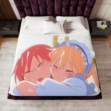 Load image into Gallery viewer, Anime Miss Kobayashi&#39;s Dragon Maid Sherpa Blanket
