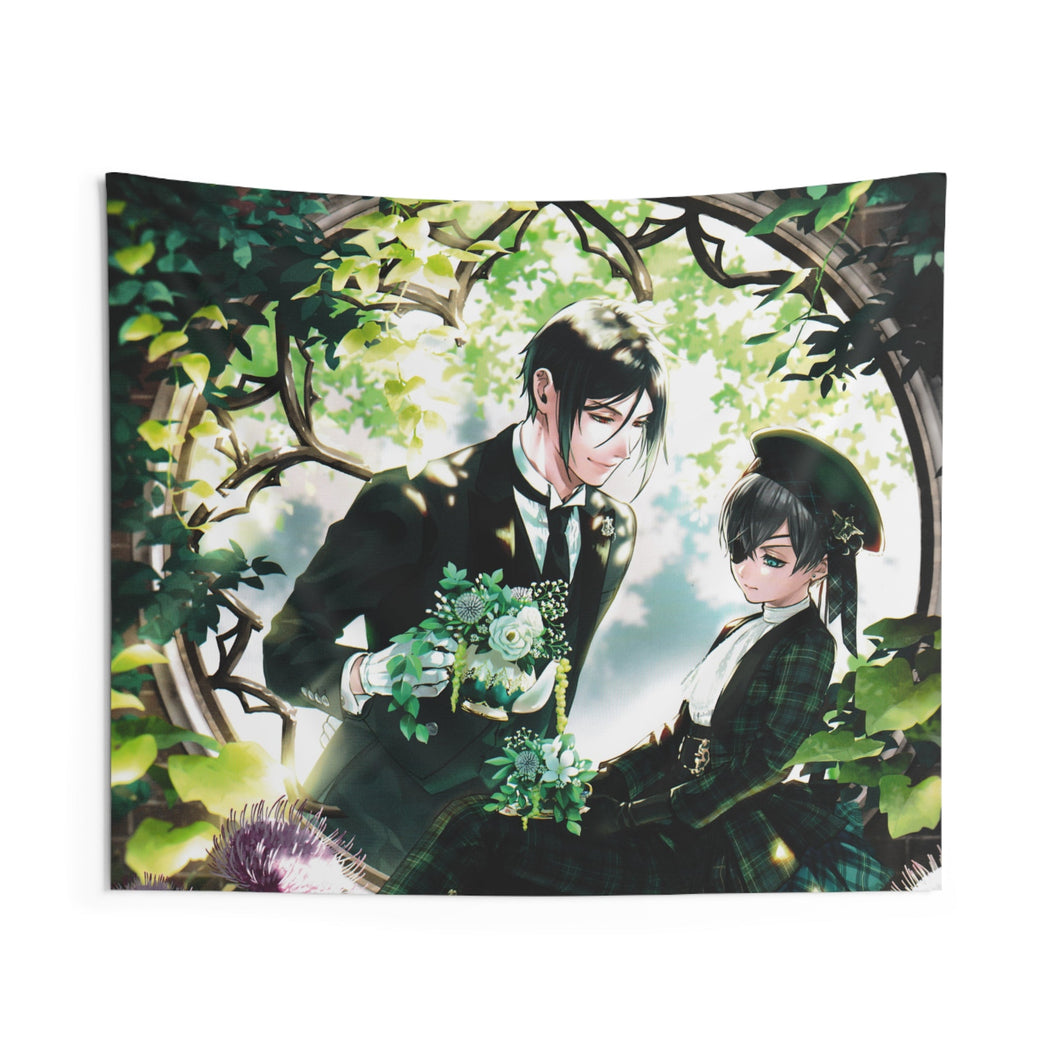 Black Butler Indoor Wall Tapestry