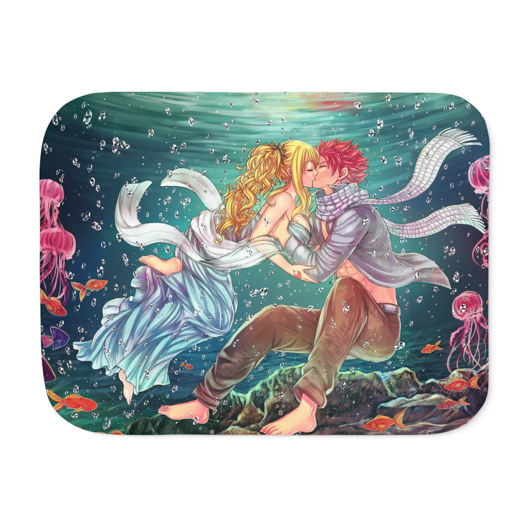 NaLu (Fairy Tail) Sherpa Blanket