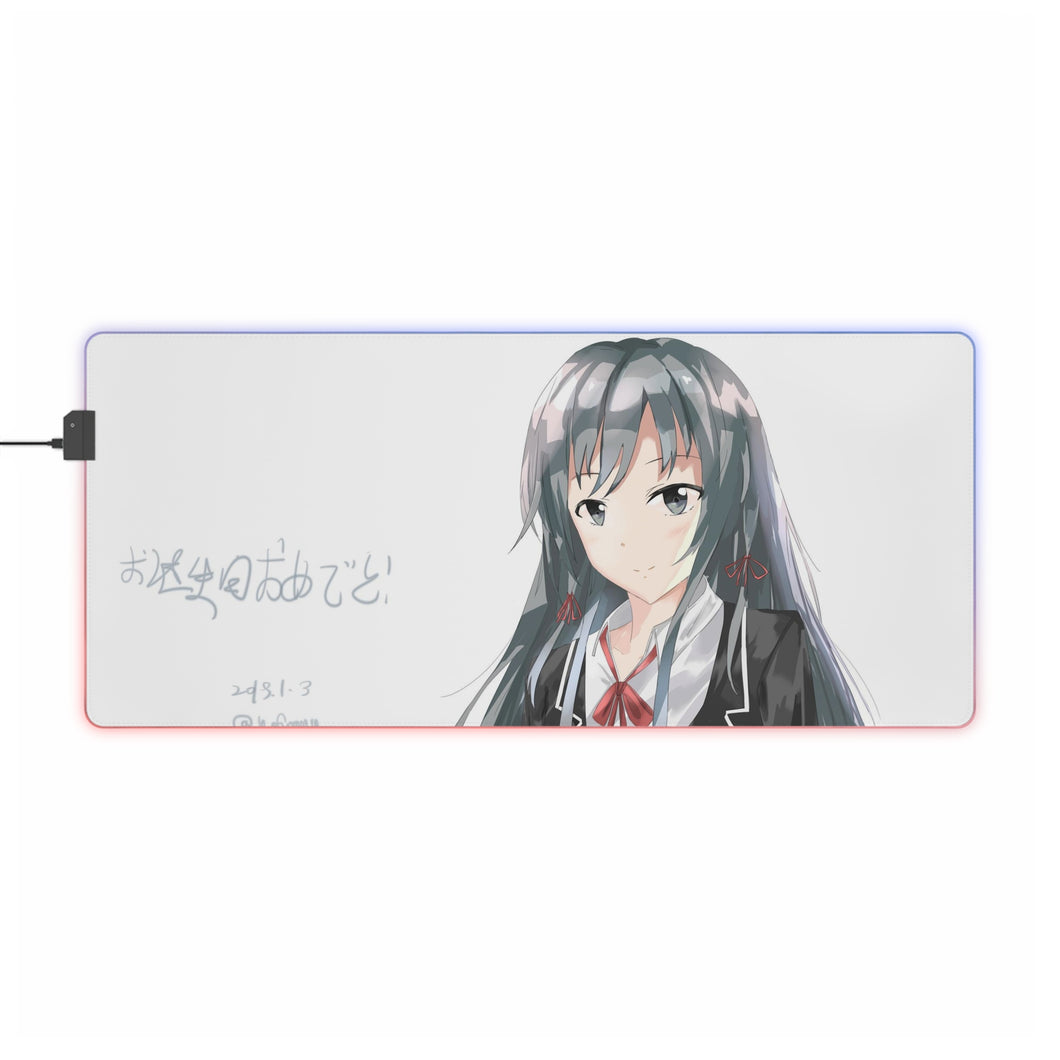My Teen Romantic Comedy SNAFU Yukino Yukinoshita RGB LED Mouse Pad (Desk Mat)