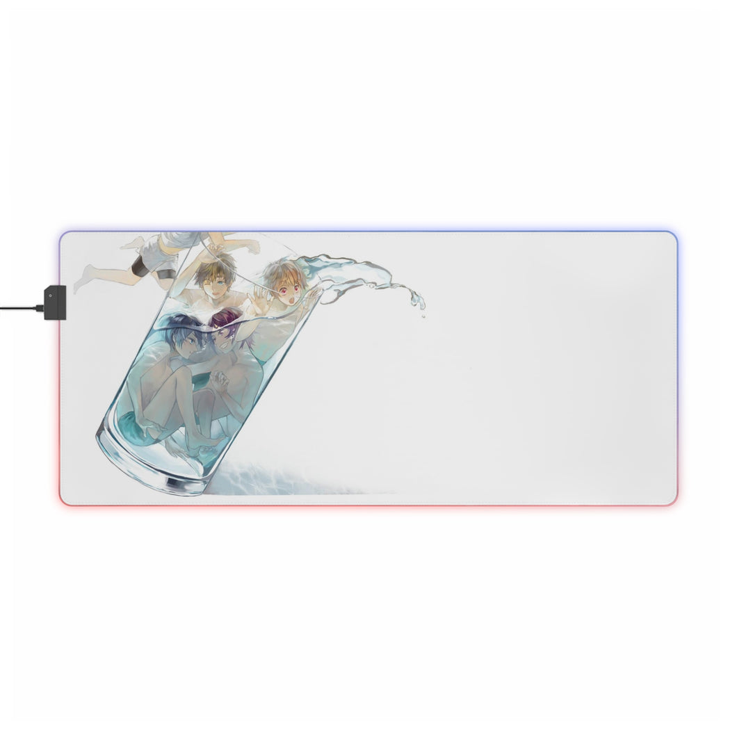 Free! Makoto Tachibana, Haruka Nanase, Nagisa Hazuki RGB LED Mouse Pad (Desk Mat)