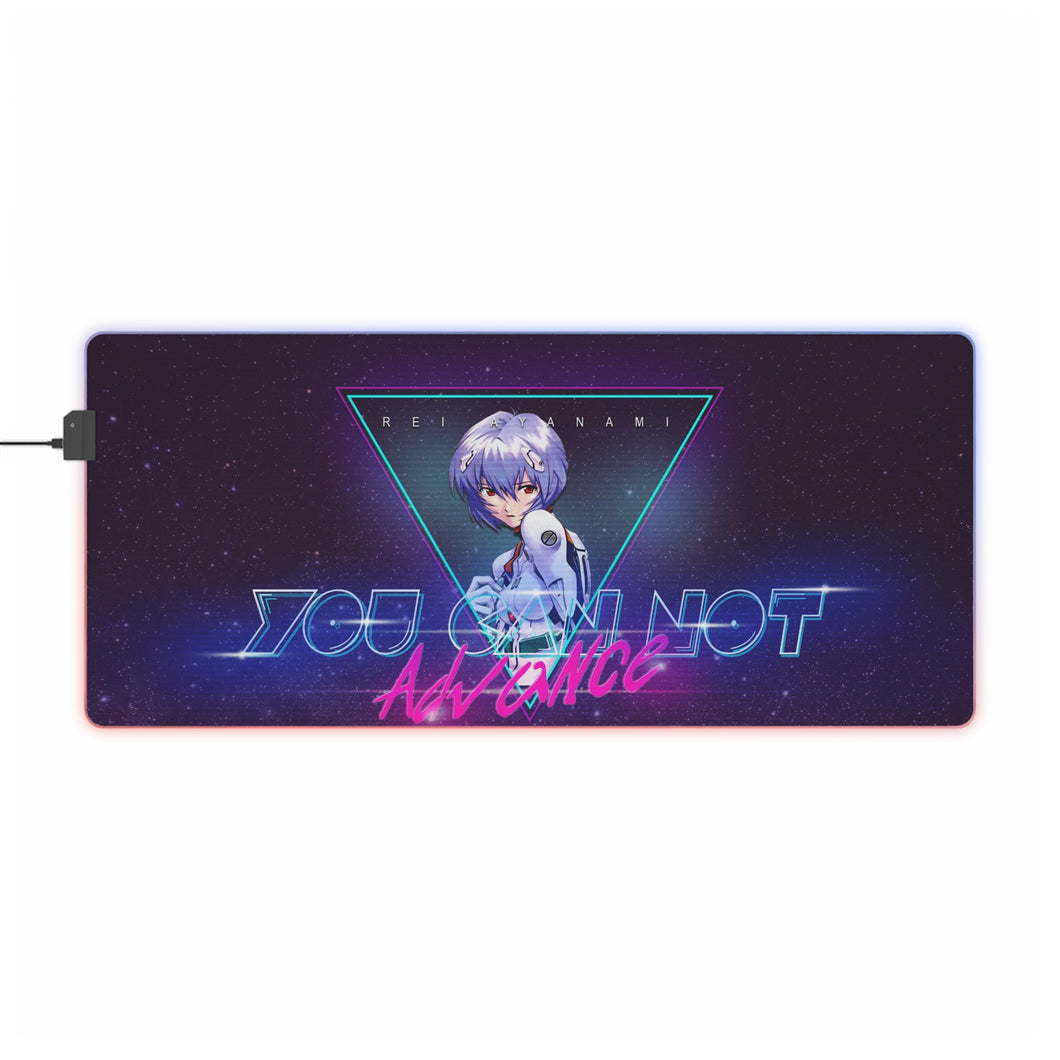 Neon Genesis Evangelion Rei Ayanami RGB LED Mouse Pad (Desk Mat)