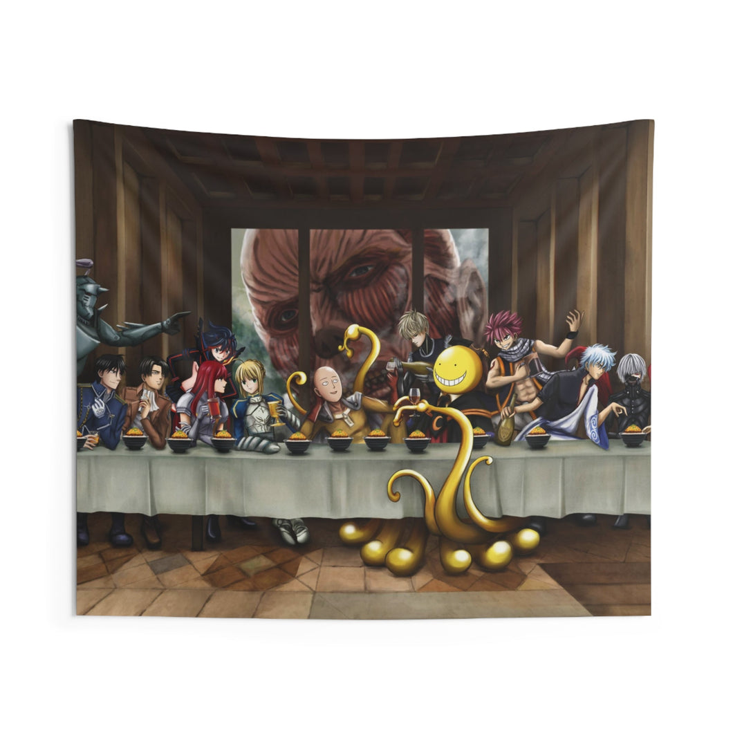 The Last Supper - Anime crossover version Indoor Wall Tapestry