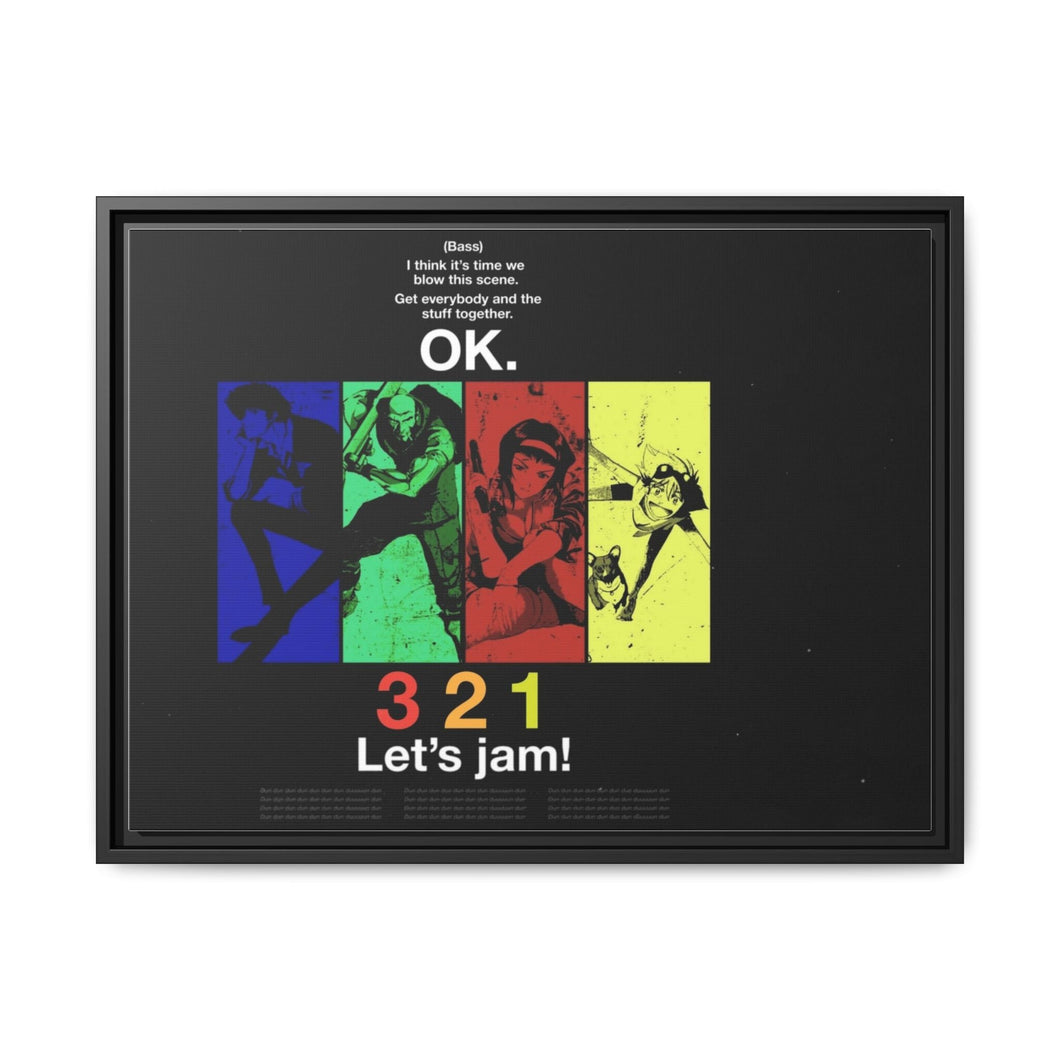 Anime Cowboy Bebopr Canvas Framed Art Print