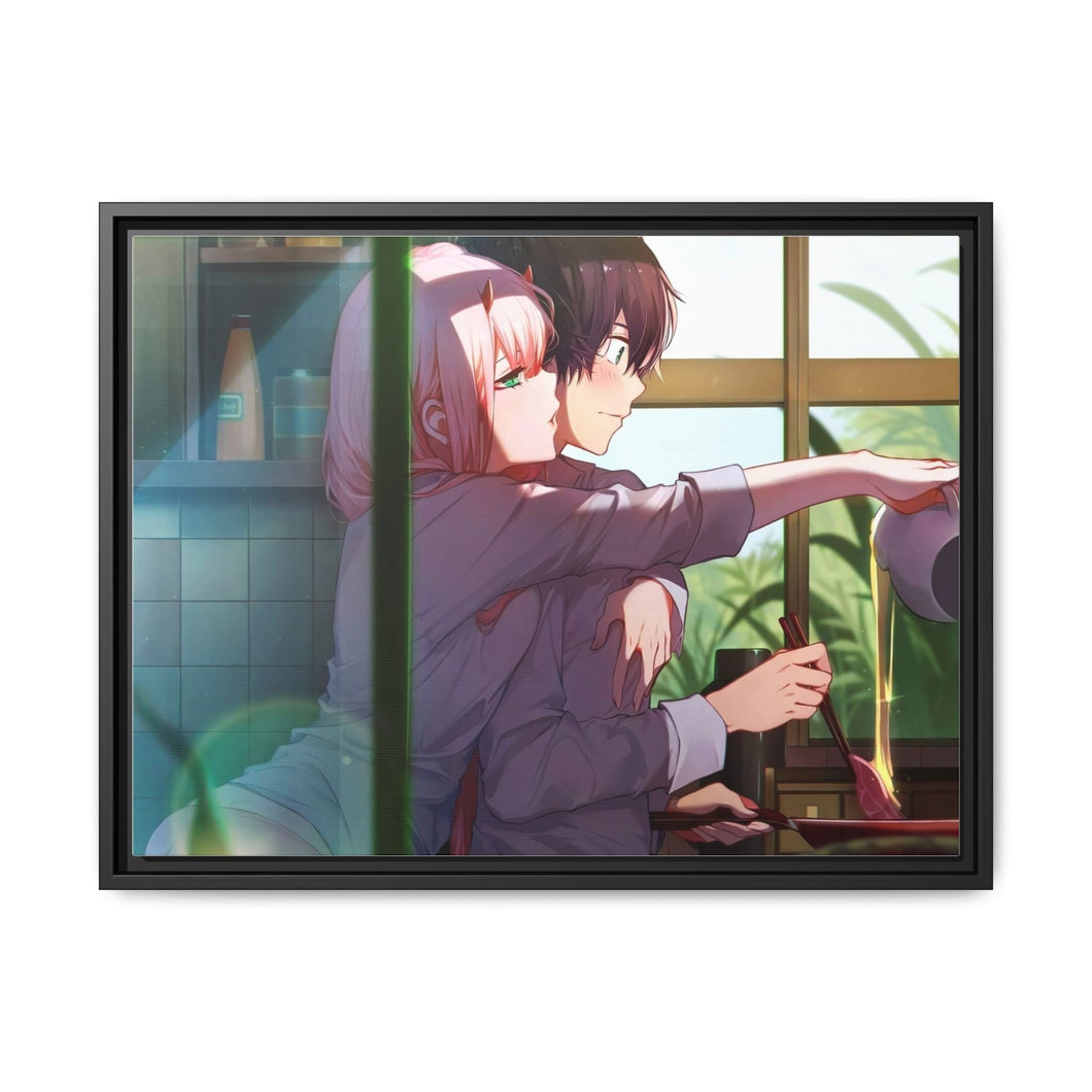 Hiro Two Canvas Framed Art Print