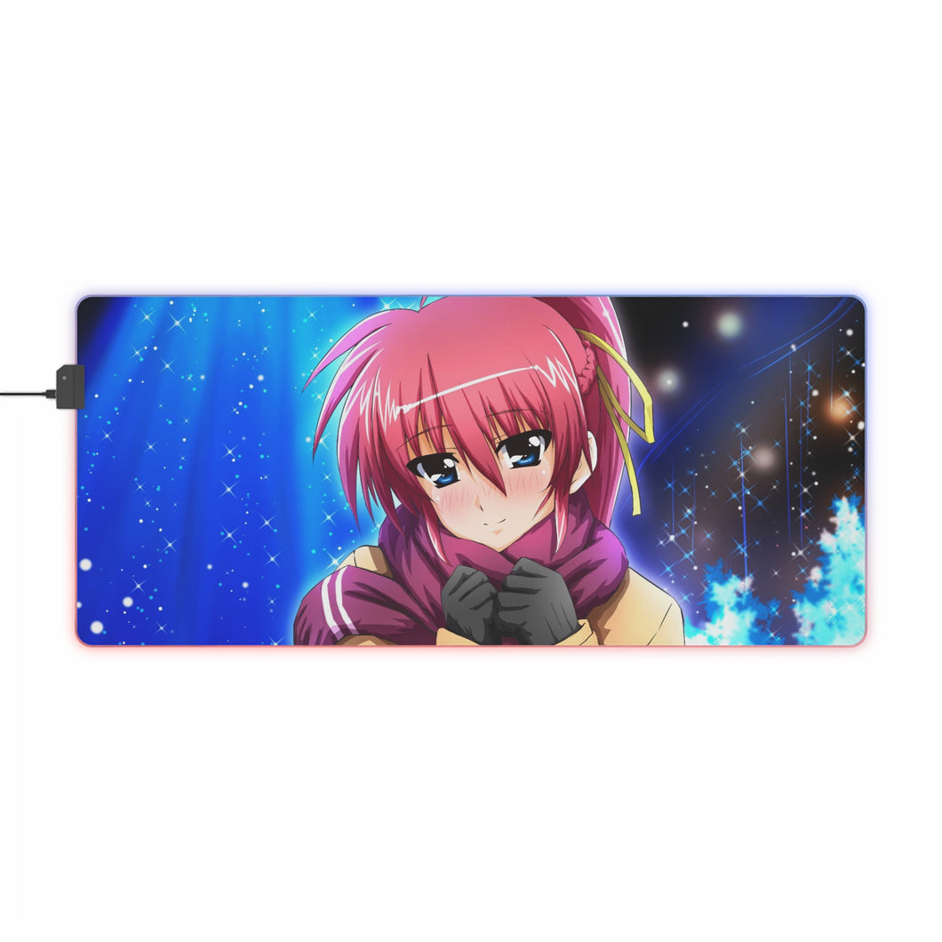 Magical Girl Lyrical Nanoha RGB LED Mouse Pad (Desk Mat)