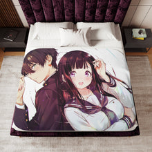 Load image into Gallery viewer, Hyouka Eru Chitanda Sherpa Blanket
