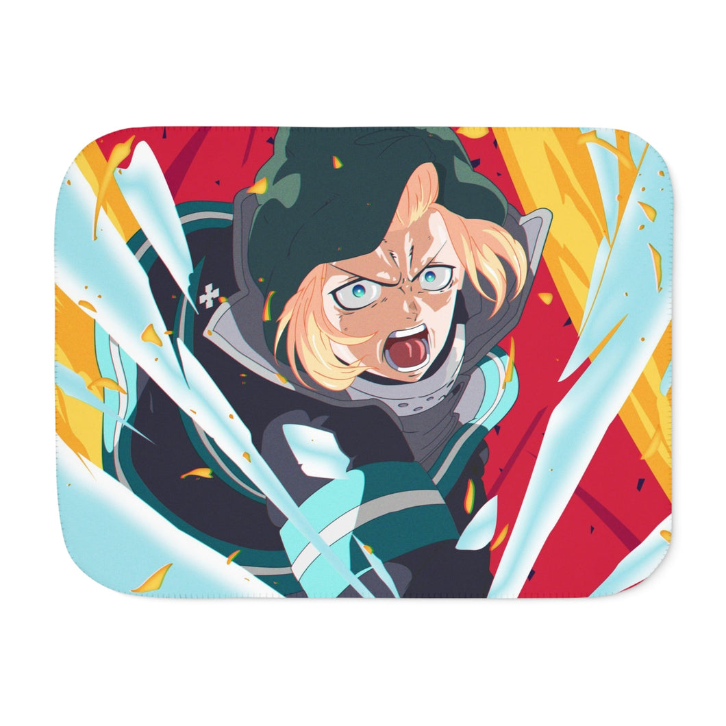 Anime Fire Force Sherpa Blanket