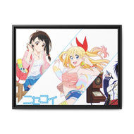 Nisekoi Chitoge Kirisaki, Kosaki Onodera, Seishirou Tsugumi Canvas Framed Art Print