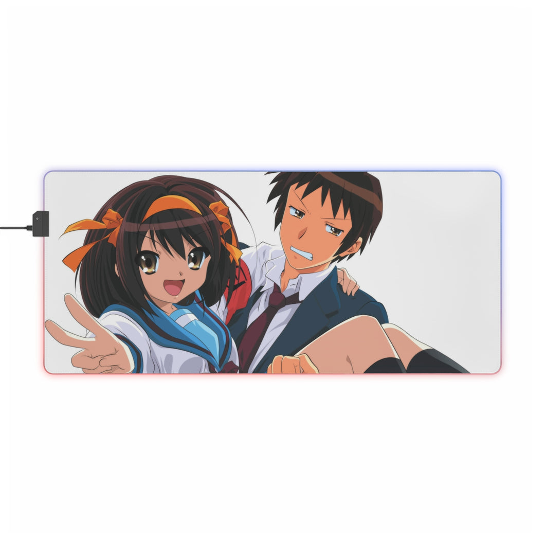 The Melancholy Of Haruhi Suzumiya RGB LED Mouse Pad (Desk Mat)