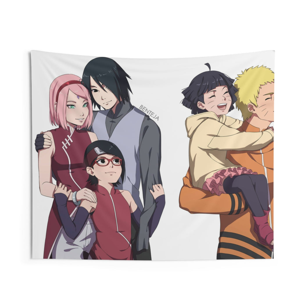 Naruto and Sasuke Family Indoor Wall Tapestry