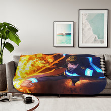 Load image into Gallery viewer, Anime Fire Force Sherpa Blanket
