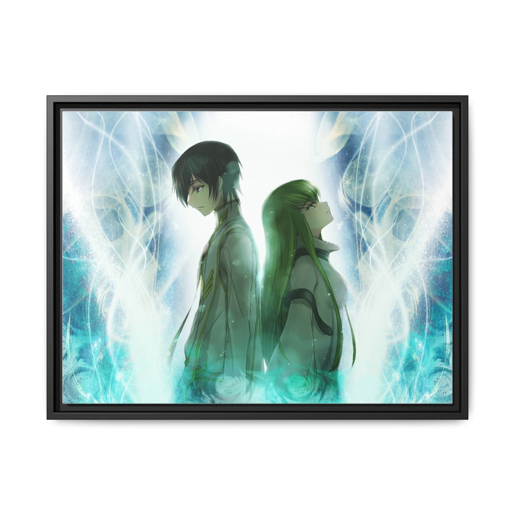 Anime Code Geassr Canvas Framed Art Print