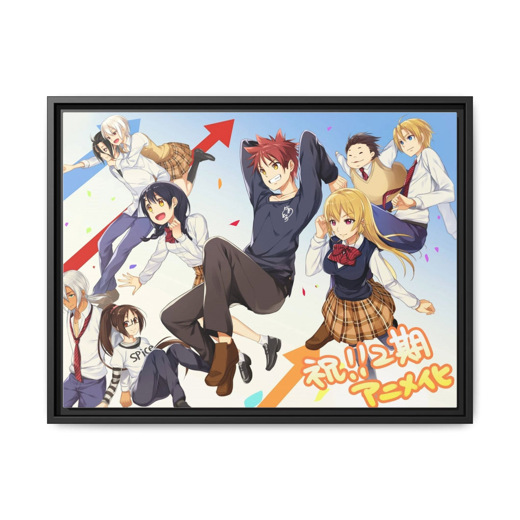 Anime Food Wars: Shokugeki no Soma Canvas Framed Art Print