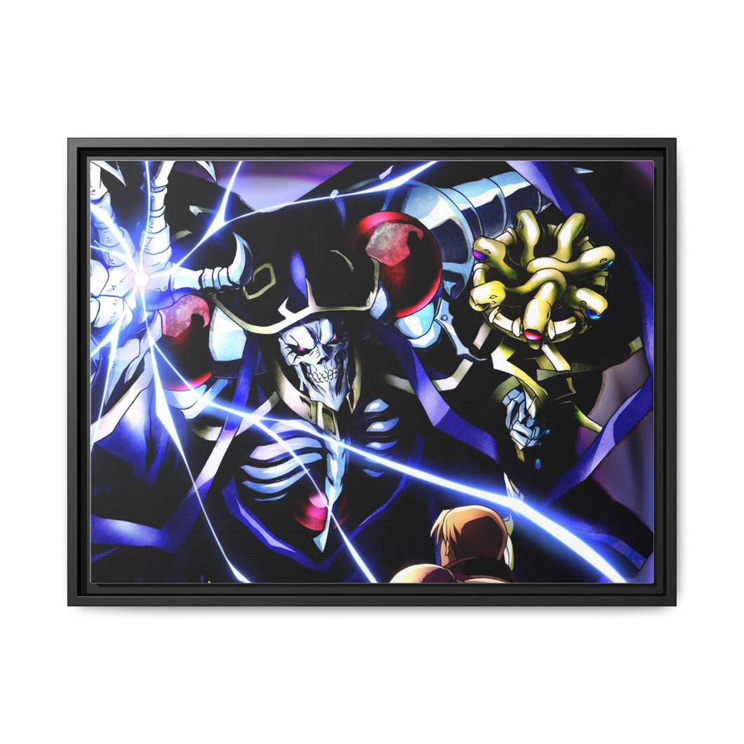 Ainz Ooal Gown Canvas Framed Art Print