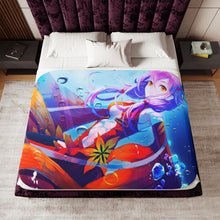 Load image into Gallery viewer, Guilty Crown Inori Yuzuriha Sherpa Blanket
