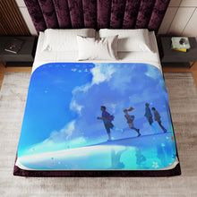 Load image into Gallery viewer, Anohana Meiko Honma, Jinta Yadomi, Naruko Anjou, Tetsudou Hisakawa, Chiriko Tsurumi Sherpa Blanket
