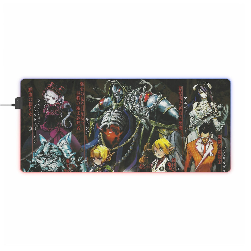 Overlord Albedo, Shalltear Bloodfallen, Demiurge RGB LED Mouse Pad (Desk Mat)