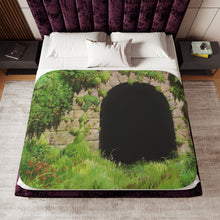 Load image into Gallery viewer, Anime Spirited Awayr Sherpa Blanket
