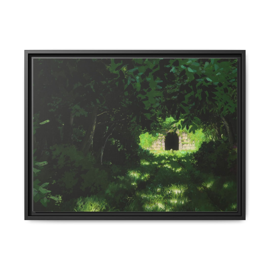 Anime Spirited Awayr Canvas Framed Art Print