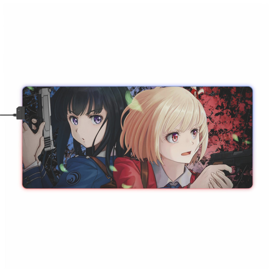 Lycoris Recoil RGB LED Mouse Pad (Desk Mat)
