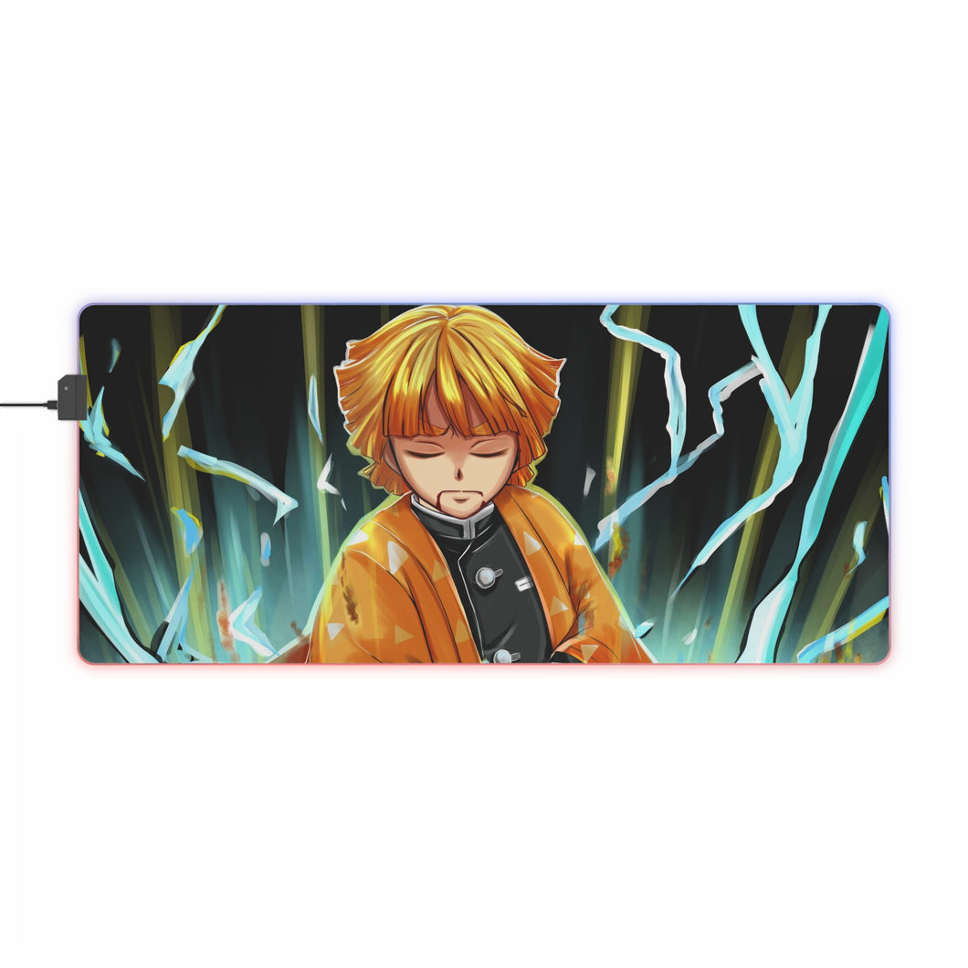 Zenitsu Agatsuma RGB LED Mouse Pad (Desk Mat)