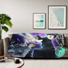 Load image into Gallery viewer, Mob Psycho 100 Arataka Reigen, Shigeo Kageyama, Ekubo Sherpa Blanket
