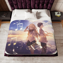 Load image into Gallery viewer, Anime Your Lie in April Sherpa Blanket
