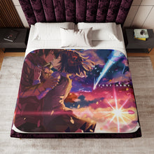 Load image into Gallery viewer, Taki and Mitsuha (Your Name) Sherpa Blanket

