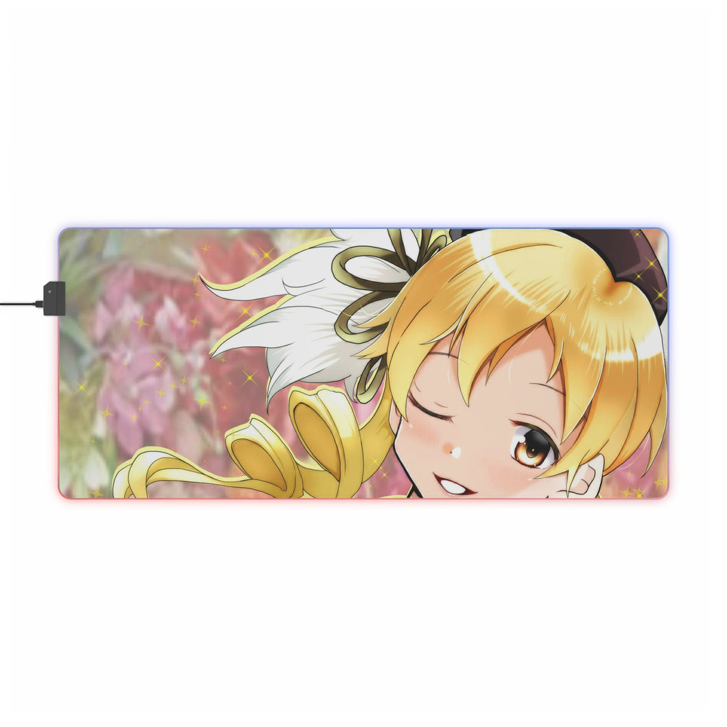 Puella Magi Madoka Magica Mami Tomoe RGB LED Mouse Pad (Desk Mat)